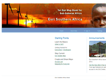 Tablet Screenshot of esri-southernafrica.com